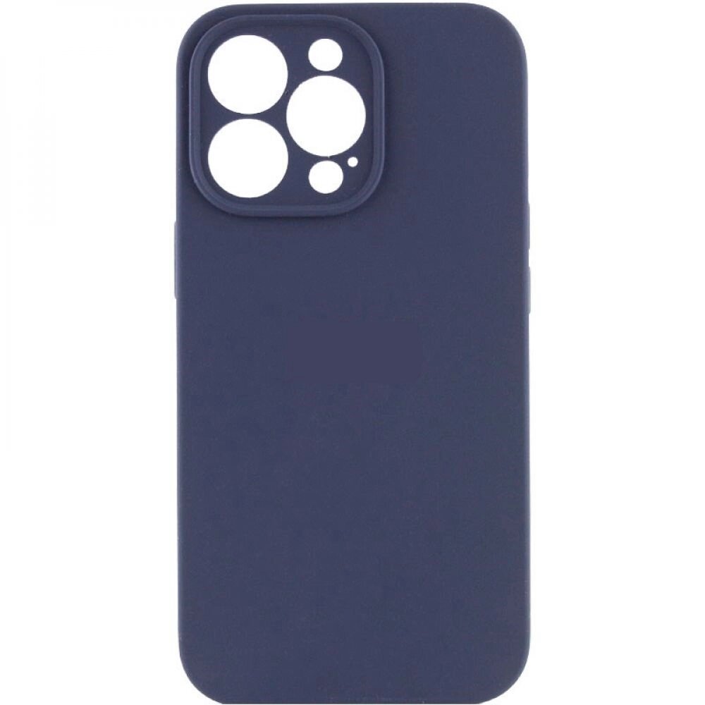 Чохол із захистом камери Silicone Case Full Apple iPhone 15 Pro Max Dark Blue від компанії Лізок - фото 1