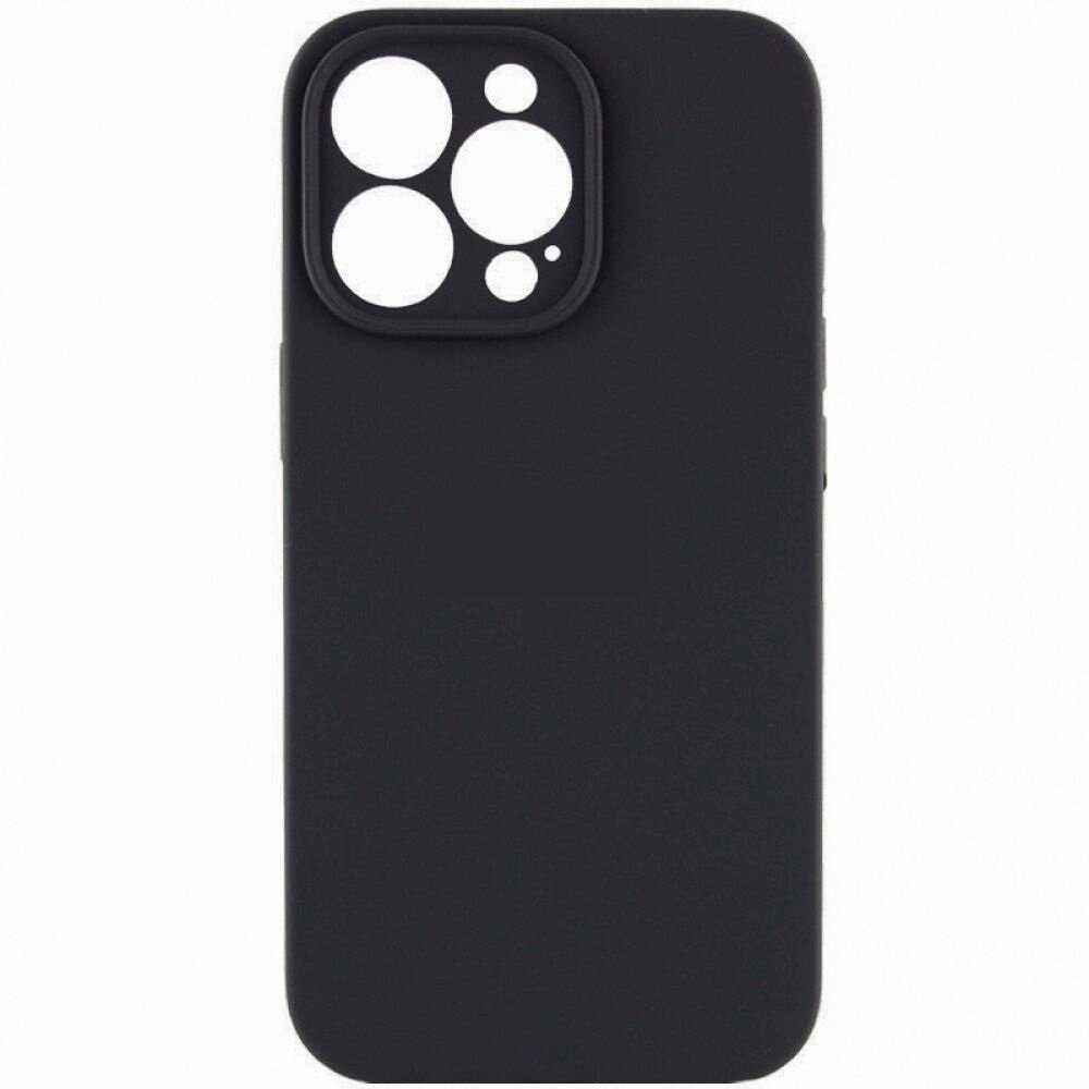 Чохол із захистом камери Silicone Case Full Apple iPhone 15 Pro Max Dark Grey від компанії Лізок - фото 1