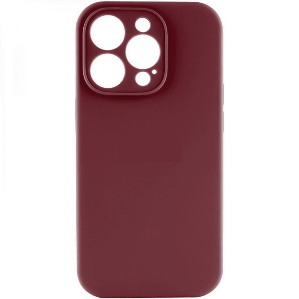 Чохол із захистом камери Silicone Case Full Apple iPhone 15 Pro Max Rose Red від компанії Лізок - фото 1