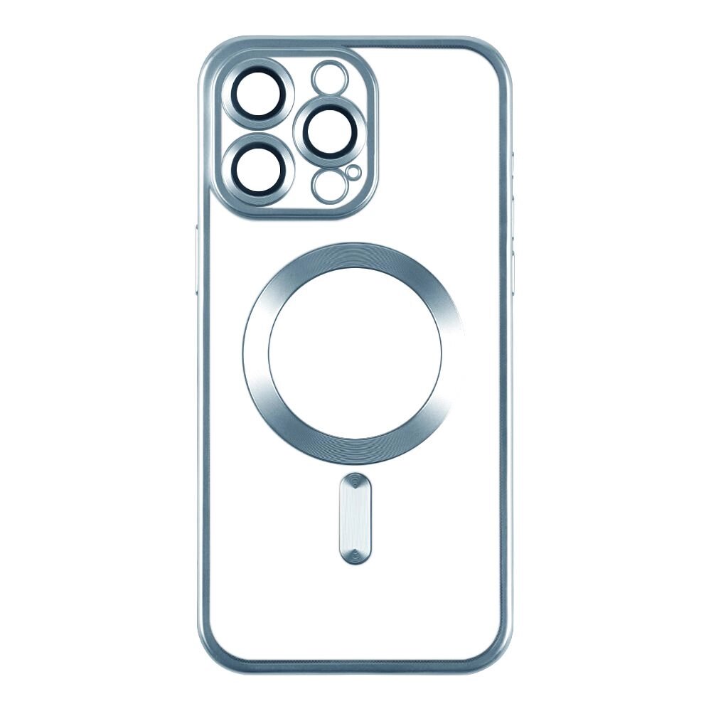 Чохол TPU Metallic Chrome Full Camera Magsafe Apple iPhone 15 Blue від компанії Лізок - фото 1