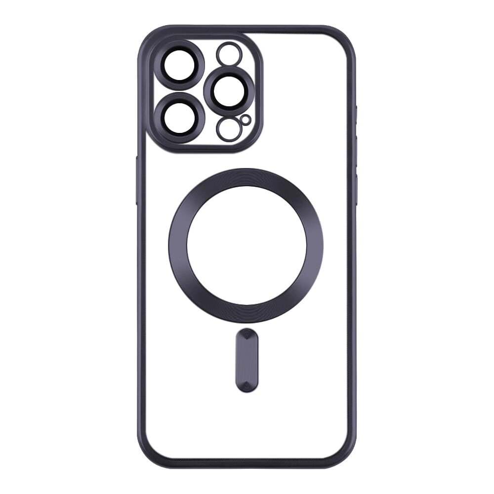 Чохол TPU Metallic Chrome Full Camera Magsafe iPhone 14 Dark Blue від компанії Лізок - фото 1