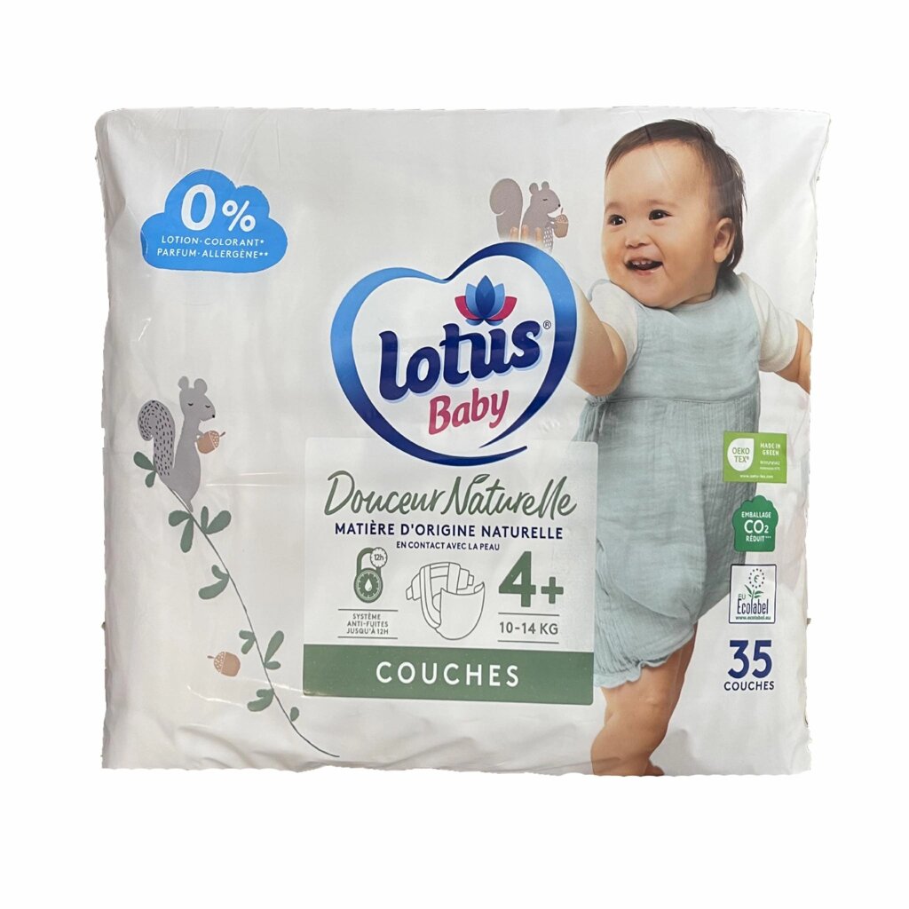 Дитячі підгузки Lotus Baby 4+ (10-14 кг. 35 шт від компанії Лізок - фото 1