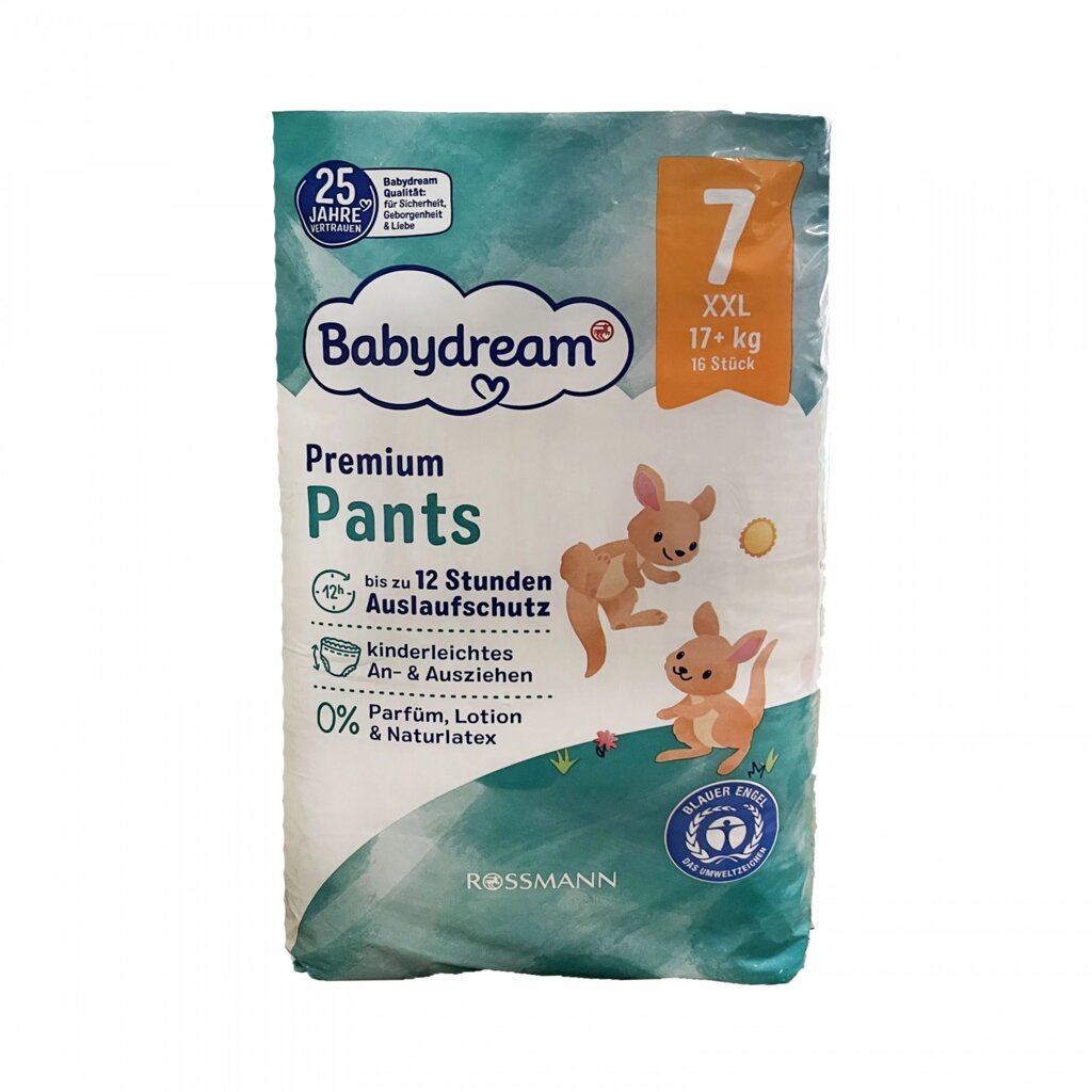 Дитячі підгузки-трусики Babydream Premium 7 XXL (17+ кг) 16 шт від компанії Лізок - фото 1