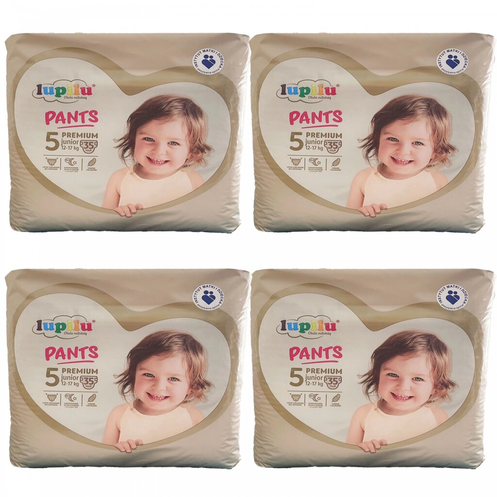 Дитячі підгузки - трусики Lupilu Pantsy Premium Jumbo Bag 5 Junior 12-17 кг 140 шт від компанії Лізок - фото 1