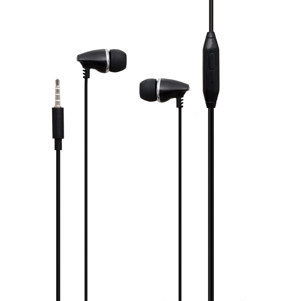 Дротові вакуумні навушники Borofone BM25 mini-jack 3,5 мм Black від компанії Лізок - фото 1