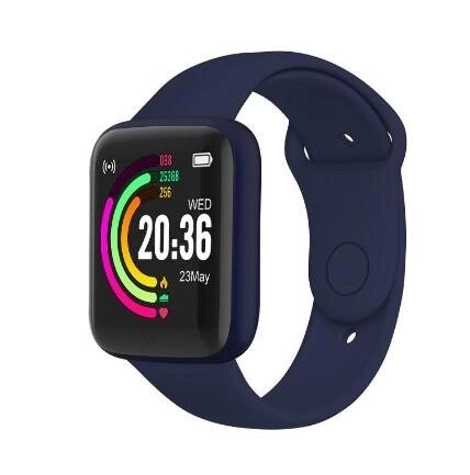 Фітнес-браслет No Brand Band D20 пульсометр, тонометр, крокомір Blue (16096-hbr) від компанії Лізок - фото 1