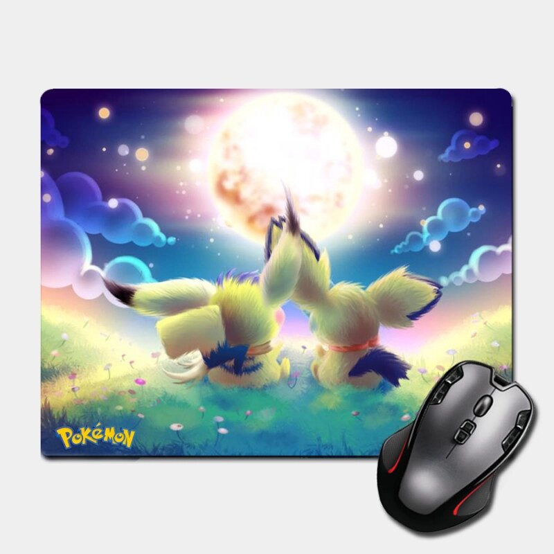 Ігрова поверхня Nextprint Пікачу та місяць Покемони - Pokemon 220 х 180 мм (14871) від компанії Лізок - фото 1
