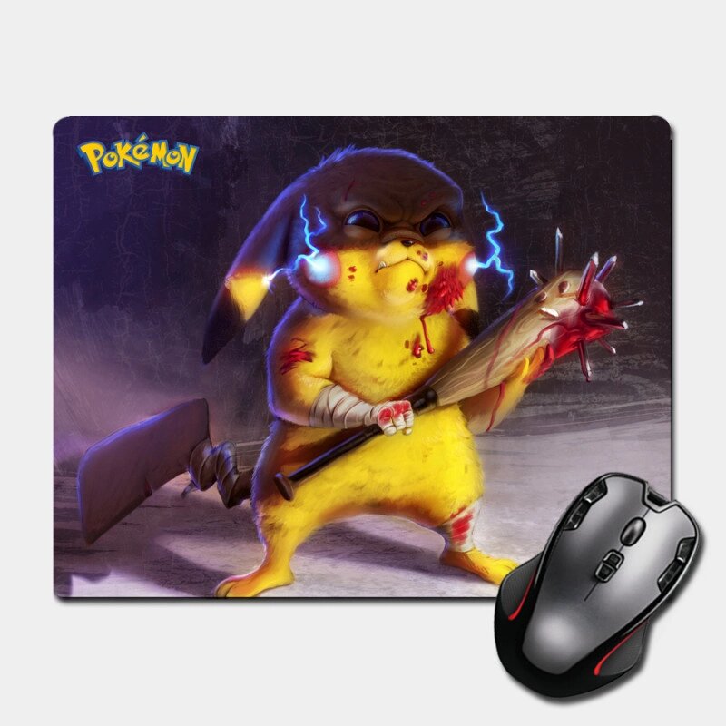 Ігрова поверхня Nextprint Пікачу з битою Покемони - Pokemon 220 х 180 мм (14869) від компанії Лізок - фото 1