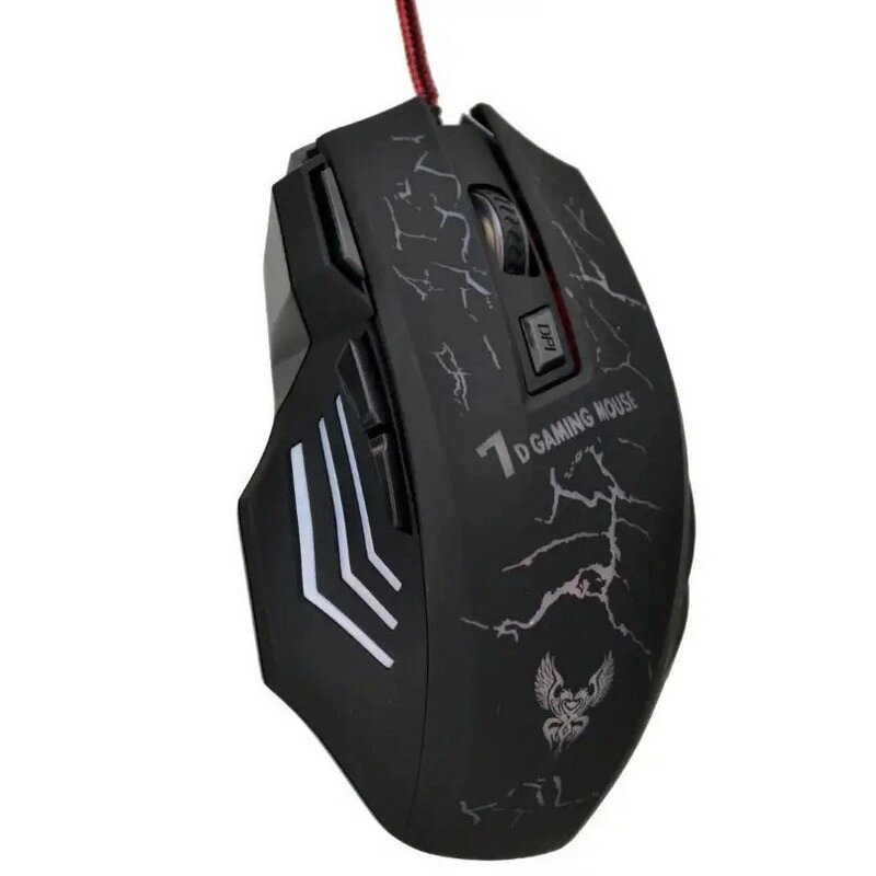 Миша провідна ігрова з підсвічуванням CNV Gaming Mouse X7 8890 Black від компанії Лізок - фото 1
