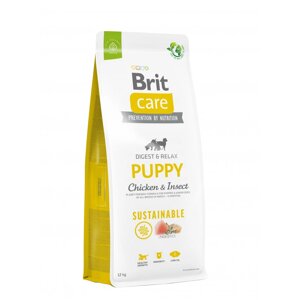 Сухий корм для цуценят Brit Care Dog Sustainable Puppy з куркою та комахами 12 кг (172171)