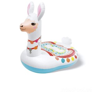 Дитячий надувний пліт для катання Intex 57564 « Лама », 135 х 94см ( висота 112 ) см (hub_009hb3)