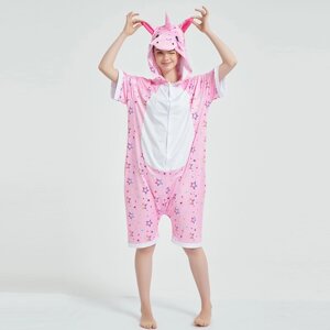 Кігурумі доросла BearWear Єдиноріг літня (крижаний шовк) 150 - 158 см S Рожевий (1000219-S)