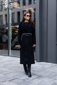 Пальто класичне Bessa Чорний 6809 L