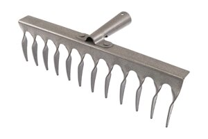 Граблі металеві кручені Господарі GM ГУ-12 12 зубів 355х105 мм (14-6293)