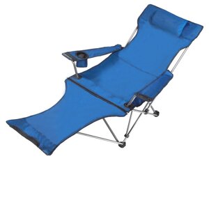 Розкладне крісло шезлонг Lesko SW233-1 Синій (9806-41378)