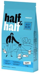 Сухий корм для цуценят усіх порід Half&Half Puppy із яловичиною 2 кг (20703)