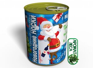 Консервовані Новорічні Шкарпетки Memorable Незвичайний Подарунок Від Діда Мороза