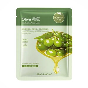 Тканинна маска для обличчя Hchana Moisturizing Facial Mask Olive 30