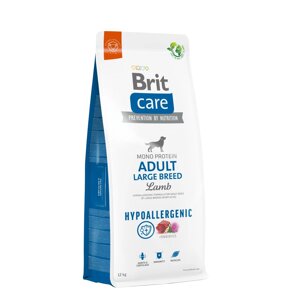 Корм для собак великих порід Brit Care Dog Hypoallergenic Adult Large Breed гіпоалергенний з ягням 12 кг (172222)