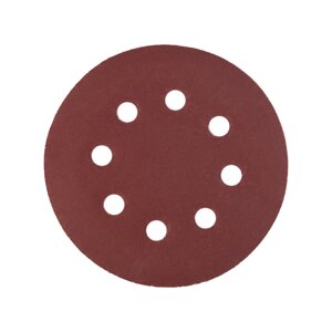 Шліфувальний круг Polax на липучці самозачіпний 125 мм К400 Червоний 10 шт (54-223)