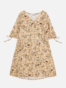 Сукня для дівчинки 134 бежевий Mevis ЦП-00217660