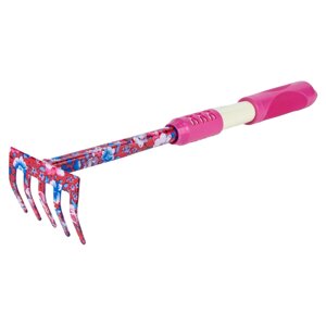 Граблі 5-ти зубові (pink) (TPR) FLORA (5043154)