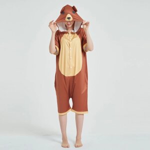 Кігурумі доросла BearWear Ведмедик літня (крижаний шовк) S 150 - 158 см Коричневий (1000231-S)