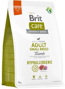 Корм для собак малих порід Brit Care Dog Hypoallergenic Adult Small Breed гіпоалергенний з ягням 3 кг