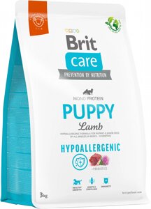 Корм для цуценят Brit Care Dog Hypoallergenic Puppy гіпоалергенний з ягням 3 кг (8595602558964)