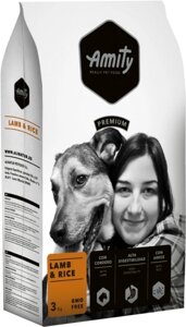 Корм для собак Amity Lamb Rice дієтичний з ягням та рисом 3 кг (8436538942222)