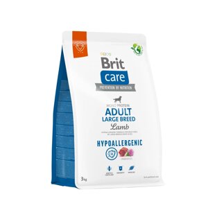 Корм для собак великих порід Brit Care Dog Hypoallergenic Adult Large Breed з гіпоалергенним ягням 3 кг (172221)