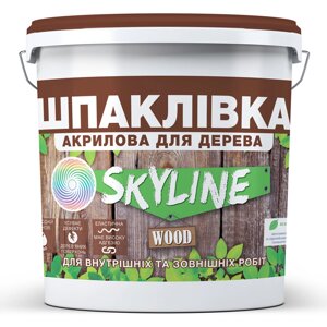 Шпаклевка для дерева готовая к применению акриловая SkyLine Wood Ясень 14 кг
