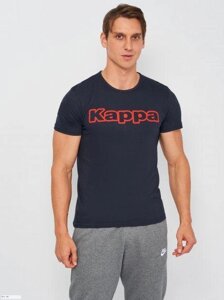 Футболка Kappa T-shirt Mezza Manica Girocollo con stampa logo petto темно-синій 2XL Чоловік K1335 BluNavy-2XL