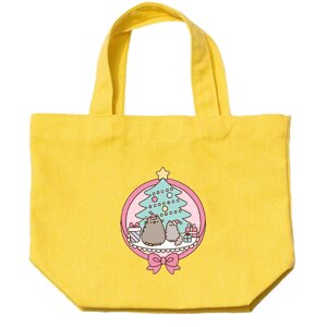 Дитяча еумка-шопер 2Life Pusheen cat Кіт новий рік 25х22 см Жовтий (v-12168)