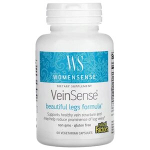Комплекс для профілактики тиску і кровообігу Natural Factors WomenSense VeinSense 60 Veg Caps