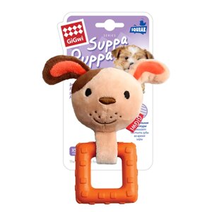Іграшка для собак Собачка з пищалкою GiGwi Suppa Puppa текстиль/гума 15 см (75032)