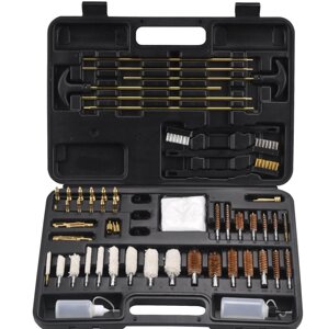 Набір для чищення зброї в пластиковому кейсі Lesko GK26 58 предметів (10769-59144)