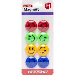 Магніт для дошки "Смайлик" Bambi X-3008 D 3 см