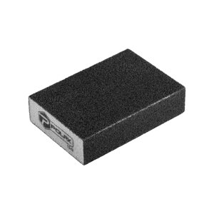Губка шліфувальна P150 Polax пряма 100х70х25 мм Чорний (54-229)