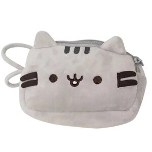 Пенал-сумка косметичка клатч дитячий 2Life Pusheen cat 19х11 см Сірий (v-12158)