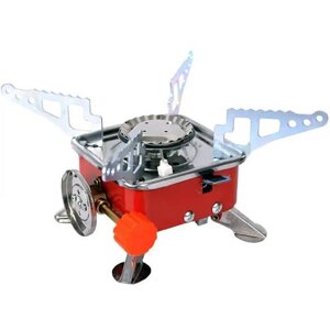 Газовий пальник Kovar туристичний K-202 з п'єзопіджигом 350 г Червоний