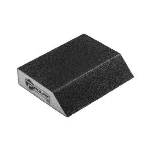 Губка шліфувальна P150 Polax кутова 110х90х25 мм Чорний (54-227)