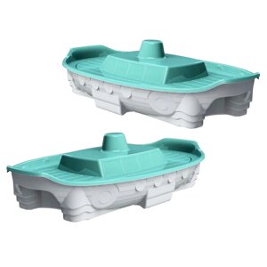 Кораблик Пісочниця сіро-бірюзова Doloni (03355/4)