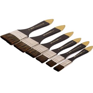 Набір професійних кистей для малювання Worison 6 штук плоскі