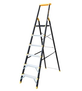 Сходи MASTERTOOL алюміній/сталь 6 ступенів h 1282 мм (79-1206)