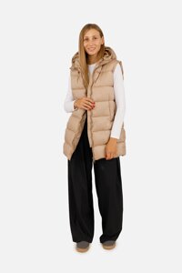 Жіночий жилет Yuki утеплений S Капучино ЦБ-00258187 (SKT001016072)