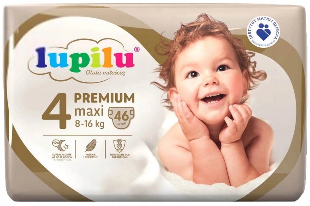 Підгузки Lupilu Premium Maxi 4 8-16 кг 46 шт. від компанії Лізок - фото 1
