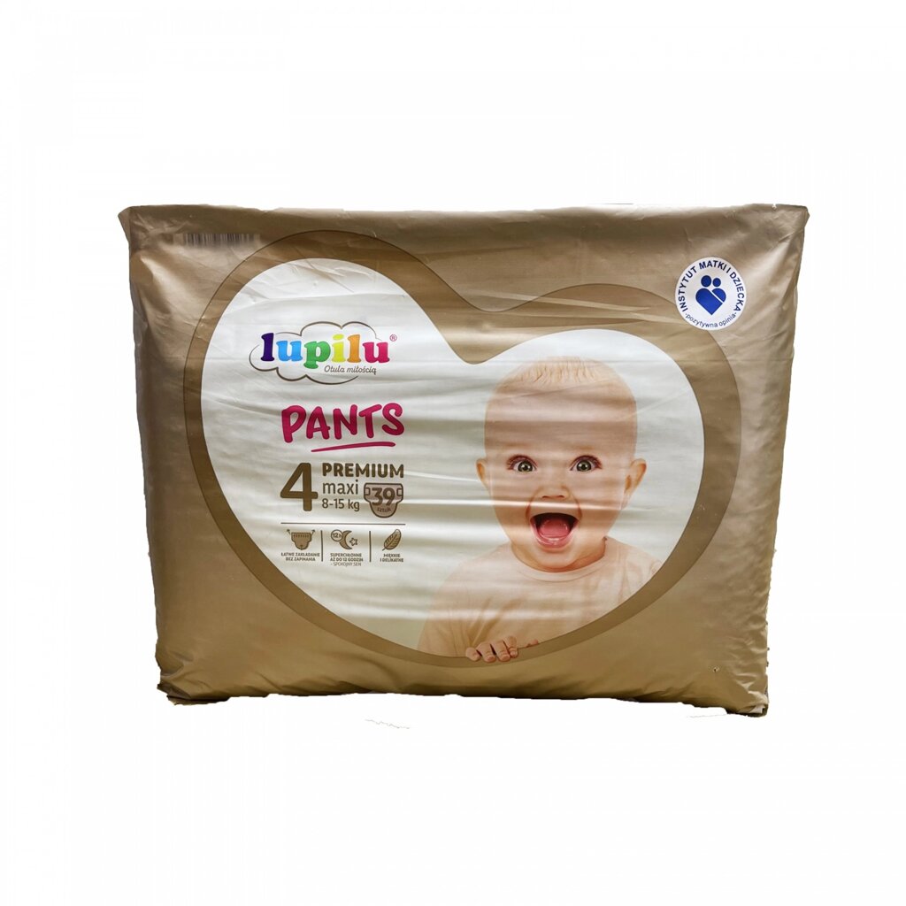 Підгузки - трусики Lupilu Pantsy Premium Jumbo Bag 4 Maxi 8-15 кг 39 шт від компанії Лізок - фото 1