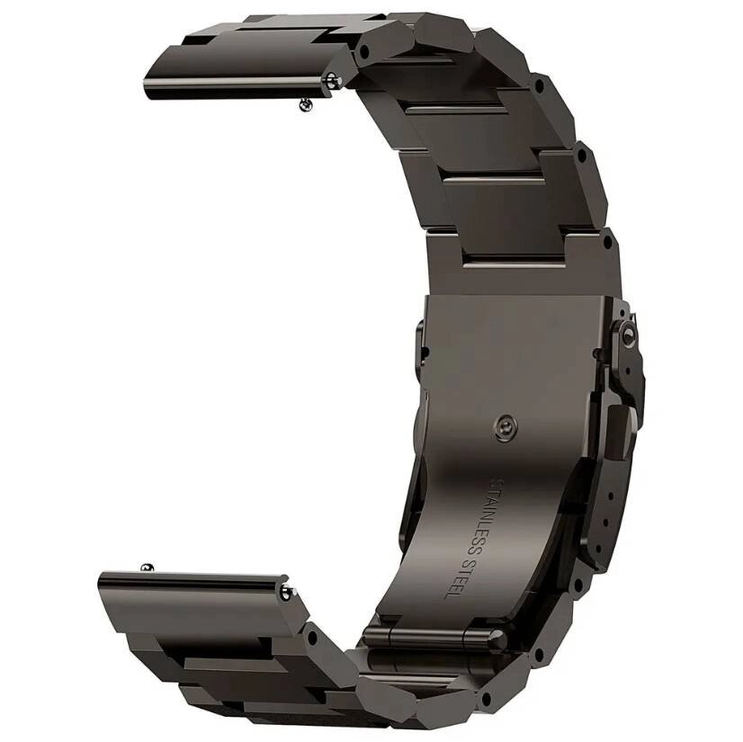 Ремінець сталевий для годинників Kospet Tank T2 та Kospet Tank M2 22*267мм Black (15266-hbr) від компанії Лізок - фото 1