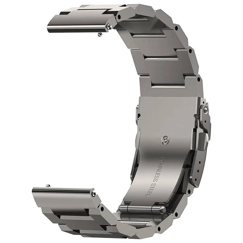 Ремінець сталевий для годинників Kospet Tank T2 та Kospet Tank M2 22*267мм Silver (15267-hbr) від компанії Лізок - фото 1
